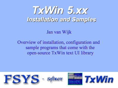 TxWin distribution and samples